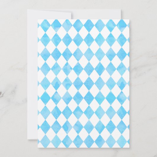 Girl Alice im Wunderland Birthday Tee Einladung (Rückseite)