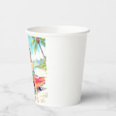 Girl am Strand mit einem klassischen Auto Pappbecher (Links)