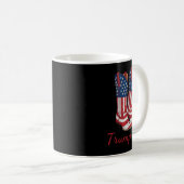 Girl American Flag Wahl Trump Girl Republican Cowg Kaffeetasse (VorderseiteRechts)