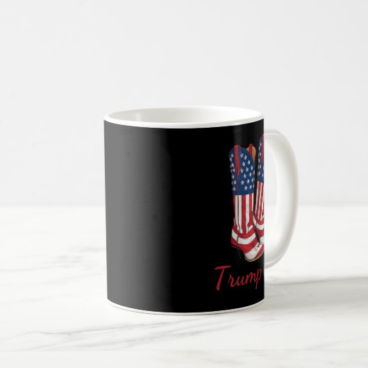 Girl American Flag Wahl Trump Girl Republican Cowg Kaffeetasse (VorderseiteRechts)