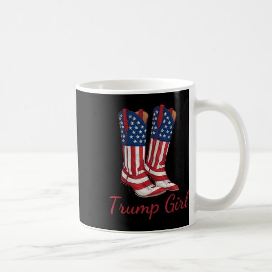 Girl American Flag Wahl Trump Girl Republican Cowg Kaffeetasse (Rechts)