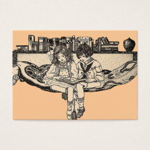 Girl and Boy Reading