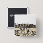 Girl and Boy Reading Button (Vorne & Hinten)