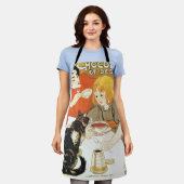 Girl and Cat, Alexandre Steinlen Schürze (Getragen)