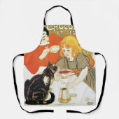 Girl and Cat, Alexandre Steinlen Schürze (Vorderseite)