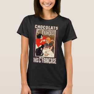 Girl and Cat, Vintage Poster, Alexandre Steinlen T-Shirt