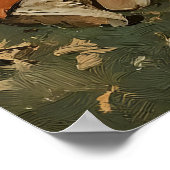 Girl And Goat Print, Antique Printable Art, Rustic Poster (Ecke)