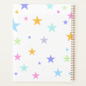 Girl and Kitten Monogram Any Initial & Name Planer (Rückseite)