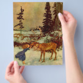 Girl and Reindeer Flyer (Hand)