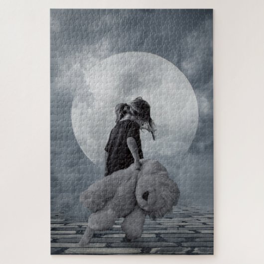 Girl and Teddy Bear Puzzle (Vertikal)