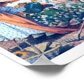 Girl and Tulip, Jessie Willcox Smith Poster (Ecke)