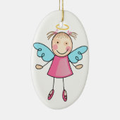 Girl Angel Keramik Ornament (Rechts)