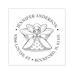 Girl Angel Religious Vintag Christlich Gummistempel