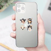 Girl Animal Liebhaber Aufkleber (Telefon)