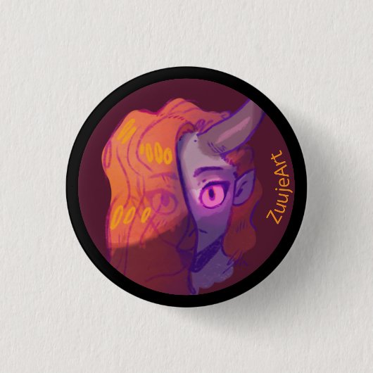 Girl, anime,  button (Vorderseite)