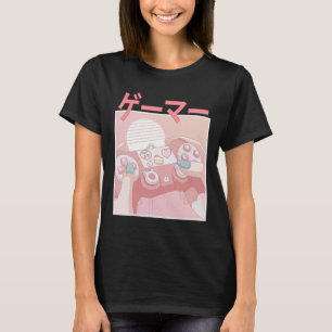 Girl Anime Kawaii Gaming Niedliches Videospiel Fra T-Shirt