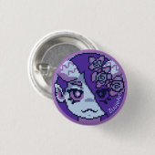 Girl, anime, pixelart button (Vorne & Hinten)