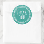 Girl Aquamarin Green Kranz Danke Stickers (Tasche)