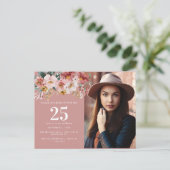 Girl-Aquarell-Foto Postkarte (Stehend Vorderseite)