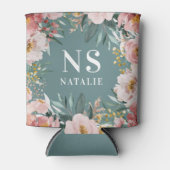 Girl Aquarell Rosa Blütengebäck Dosenkühler (Vorderseite)