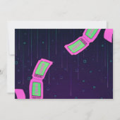 Girl Arcade Geburtstagsparty Foto Einladung (Rückseite)