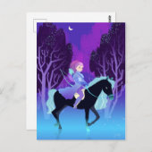 Girl Archer Reiten Postkarte (Vorne/Hinten)