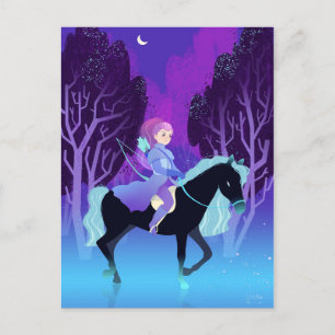Girl Archer Reiten  Postkarte
