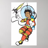 Girl Astronaut Poster (Vorne)