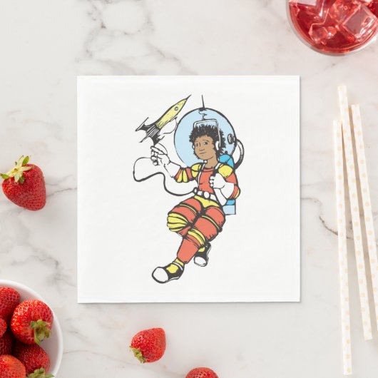 Girl Astronaut Serviette (Beispiel)