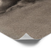 Girl at Beach Poster (Ecke)