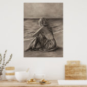 Girl at Beach Poster (Küche)
