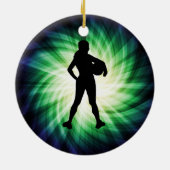 Girl Athlete; Cool Keramik Ornament (Hinten)