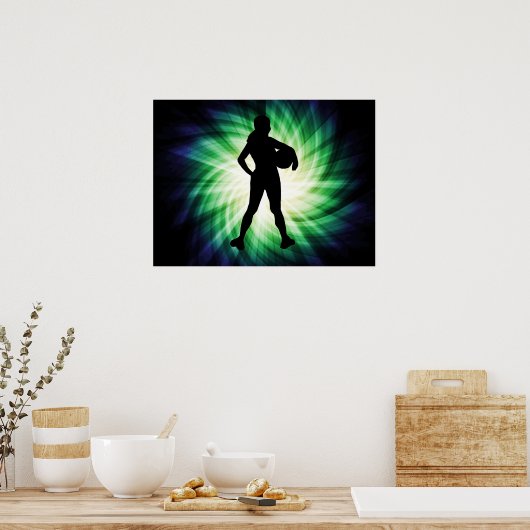 Girl Athlete; Cool Poster (Küche)