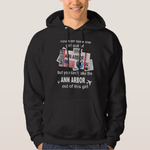 Girl aus Ann Arbor Boarding Pass Ticket An Hoodie