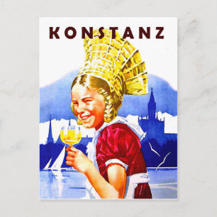 Girl aus Konstanz, Deutschland Postkarte