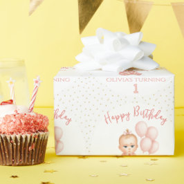 Girl Baby Boss Geburtstagsparty - Pink Boss Baby - Geschenkpapier