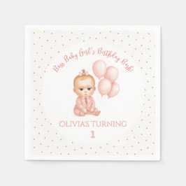 Girl Baby Boss Geburtstagsparty - Pink Boss Baby - Serviette