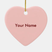 Girl Baby Buggy Herzornament Keramik Ornament (Hinten)