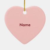 Girl Baby Buggy Keramik Ornament (Hinten)