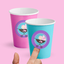 Girl Baby Doll Circle Round Stickers