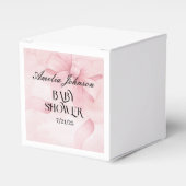 Girl Baby Dusche Blush Pink Ribbon Coquette Geschenkschachtel (Vorderseite)