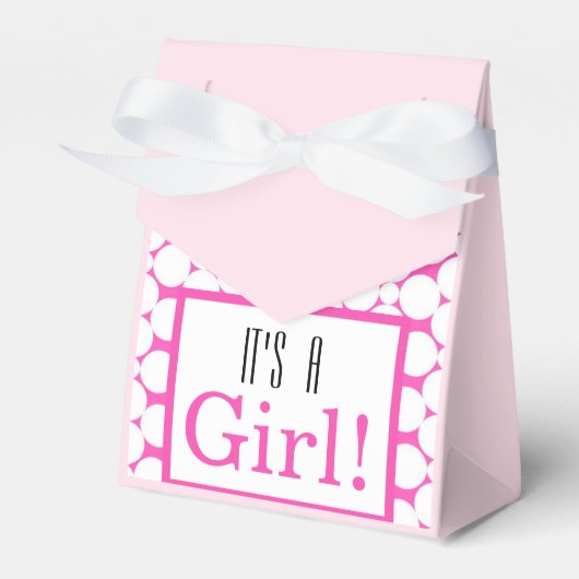 Girl Baby Dusche Gastgeschenk Box Geschenkschachtel (Vorderseite)