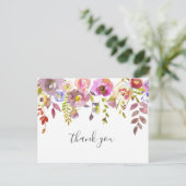 Girl Baby Dusche Gedicht Danke Postkarte (Stehend Vorderseite)