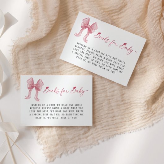Girl Baby Dusche Rosa Bücher für Baby Begleitkarte