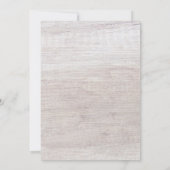 Girl Baby Dusche Rustikale Lavendel String Lights Einladung (Rückseite)