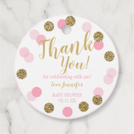 Girl Baby Dusche Vielen Dank für Ihre Unterstützun Geschenkanhänger