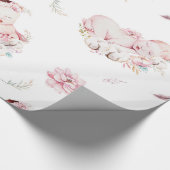 Girl Baby Duschwrapping Paper Geschenkpapier (Ecke)