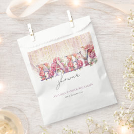 Girl Baby Duwer Blumenbriefe Personalisiert Geschenktütchen