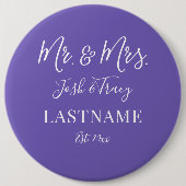 Girl Baby Elephant mit Bow Individuelle Name Button (Vorderseite)