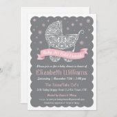 Girl Baby Es ist kalte Außendusche Einladung (Vorne/Hinten)